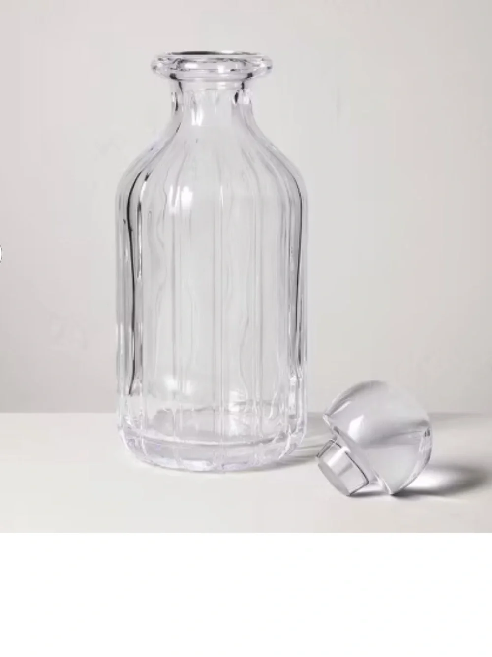NWT Hearth & Hand Decanter and Simple Syrup Dispenser Set